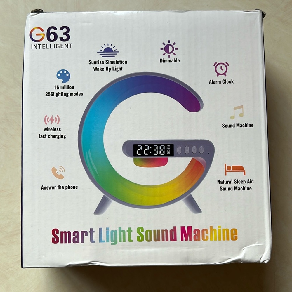 G63 Smart light Sound Machine/Charging Station